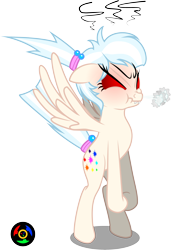 Size: 2066x3024 | Tagged: safe, artist:kyoshyu, imported from derpibooru, oc, oc only, oc:gallery dart, pegasus, pony, angry, bipedal, female, high res, mare, simple background, solo, transparent background, vector