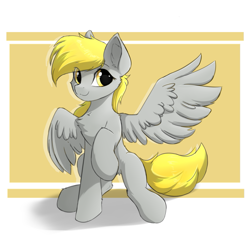Size: 973x944 | Tagged: safe, artist:d.w.h.cn, imported from derpibooru, derpy hooves, pegasus, pony, cheek fluff, chest fluff, cute, derpabetes, ear fluff, solo, underp