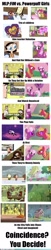 Size: 500x2463 | Tagged: safe, imported from derpibooru, screencap, apple bloom, big macintosh, cheerilee, scootaloo, sweetie belle, hearts and hooves day (episode), season 2, comparison, cutie mark crusaders, the powerpuff girls