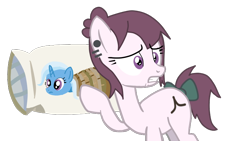 Size: 800x450 | Tagged: safe, artist:djmatinext, edit, imported from derpibooru, trixie, oc, oc only, oc:lessan, earth pony, pony, unicorn, stranger than fan fiction, body pillow, female oc, photo, pillow, ropes, simple background, solo, transparent background, you know for kids