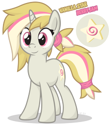 Size: 2503x2881 | Tagged: safe, artist:le-23, imported from derpibooru, oc, oc only, oc:vanilla star berry jam, pony, unicorn, cute, cutie mark, female, high res, horn, mare, simple background, solo, transparent background, unicorn oc