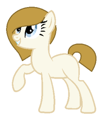 Size: 339x390 | Tagged: safe, artist:targetgirl, imported from derpibooru, oc, oc only, oc:quinn, earth pony, pony, earth pony oc, female, looking up, mare, solo