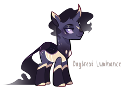 Size: 2453x1798 | Tagged: safe, artist:sweet-psycho-uwu, artist:x-dainichi-x, imported from derpibooru, oc, oc only, oc:daybreak luminance, changepony, hybrid, pony, male, offspring, parent:princess celestia, parent:thorax, parents:thoralestia, simple background, solo, transparent background