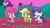 Size: 1024x576 | Tagged: safe, imported from derpibooru, screencap, applejack, pinkie pie, rarity, earth pony, pony, unicorn, communication shakedown, my little pony: pony life, spoiler:pony life s02e18, applejack's hat, cowboy hat, female, g4.5, hat, logo, open mouth, pony life, sitting, spoiler, subtitles, trio, trio female