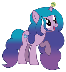 Size: 7158x7800 | Tagged: safe, artist:laszlvfx, artist:pegasski, edit, imported from derpibooru, vector edit, izzy moonbow, pony, unicorn, absurd resolution, ball, base used, female, g4, g5, g5 to g4, high res, horn, hornball, mare, simple background, solo, transparent background, vector