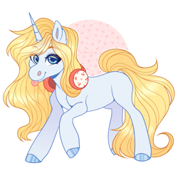 Size: 1024x1024 | Tagged: safe, artist:sadelinav, imported from derpibooru, oc, oc only, oc:crystal summer, pony, unicorn, female, headphones, mare, simple background, solo, tongue out, transparent background