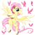 Size: 2500x2500 | Tagged: safe, artist:rurihal, imported from derpibooru, fluttershy, butterfly, pegasus, pony, chest fluff, cute, ear fluff, floppy ears, high res, looking at you, shyabetes, simple background, white background