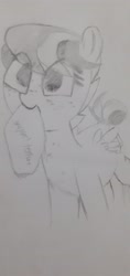 Size: 1956x4128 | Tagged: safe, artist:shin, imported from ponybooru, oc, oc:apogee, pegasus, chicken meat, chicken nugget, cutie mark, food, freckles, irl, meat, nugget, pencil drawing, photo, sketch, sketch pad, text, traditional art