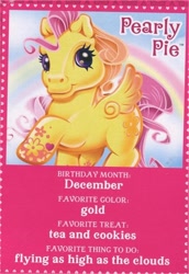 Size: 500x726 | Tagged: safe, imported from derpibooru, pegasus, pony, backcard, colored wings, g3, official, pearly pie, solo, wings