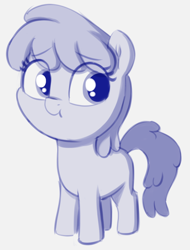 Size: 762x1002 | Tagged: safe, artist:heretichesh, imported from derpibooru, berry punch, berryshine, earth pony, pony, female, filly, sketch, solo, solo female