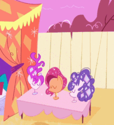 Size: 360x397 | Tagged: safe, imported from derpibooru, screencap, princess cadance, alicorn, pony, my little pony: pony life, what goes updo, spoiler:pony life s02e17, animated, cropped, cute, cutedance, g4.5, gif, hi anon, meme, pony life, solo