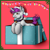 Size: 1296x1296 | Tagged: safe, artist:crazyaniknowit, imported from derpibooru, oc, oc only, pony, unicorn, christmas, female, hat, holiday, mare, present, santa hat, solo