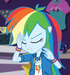 Size: 1404x1515 | Tagged: safe, imported from derpibooru, screencap, rainbow dash, equestria girls, equestria girls series, holidays unwrapped, spoiler:eqg series (season 2), clothes, cropped, cutie mark, cutie mark on clothes, dashing through the mall, geode of super speed, hoodie, jewelry, magical geodes, necklace, solo