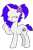 Size: 1009x1529 | Tagged: safe, artist:lexusbrony, imported from ponybooru, oc, oc:lexus, unicorn, base used, eyes closed, flower, ponybooru collab 2021, short tail, smiling, solo, waving