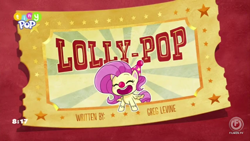 Size: 1280x720 | Tagged: safe, imported from derpibooru, screencap, fluttershy, pegasus, lolly-pop, my little pony: pony life, spoiler:pony life s02e19, clown nose, hat, tiny pop, title card