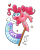 Size: 2400x3000 | Tagged: safe, artist:cassettepunk, edit, editor:edits of hate, imported from ponybooru, imported from twibooru, pinkie pie, earth pony, pony, /mlp/, 4chan cup, excited, female, flag, heart, image, jumping, mare, png, simple background, solo, transparent background, unofficial edits thread