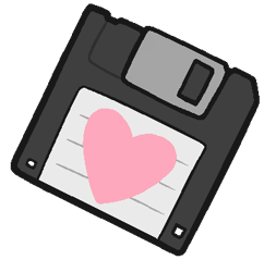 Size: 345x356 | Tagged: safe, artist:zippysqrl, imported from ponybooru, oc, oc:heart drive, cutie mark, floppy disk, heart, ponybooru exclusive, ponybooru mascot, simple background, transparent background