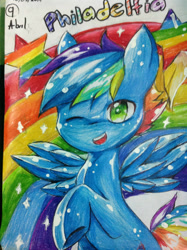 Size: 1936x2592 | Tagged: safe, artist:kraytt-05, imported from derpibooru, oc, offspring, parent:rainbow dash, parent:soarin', parents:soarindash