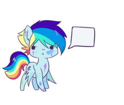 Size: 2600x2200 | Tagged: safe, artist:kraytt-05, imported from derpibooru, oc, oc only, oc:philadelfia, pony, animated, colt, gif, high res, male, multicolored hair, offspring, parent:rainbow dash, parent:soarin', parents:soarindash, rainbow hair, simple background, solo, transparent background