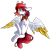 Size: 2462x2436 | Tagged: safe, artist:mediasmile666, imported from derpibooru, oc, oc only, pegasus, pony, clothes, flying, gift art, high res, scarf, simple background, solo, spread wings, transparent background, two toned wings, wings