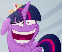 Size: 953x803 | Tagged: safe, imported from derpibooru, screencap, twilight sparkle, alicorn, pony, my little pony: the movie, creepy, cropped, faic, female, floppy ears, forced smile, great moments in animation, majestic as fuck, mare, open mouth, smiling, solo, twilight sparkle (alicorn), twilight sparkle is best facemaker, wat, wide eyes