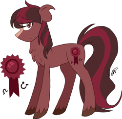 Size: 1178x1145 | Tagged: safe, artist:gallantserver, imported from derpibooru, oc, oc only, oc:rodeo ribbon, earth pony, pony, male, offspring, parent:cherry jubilee, parent:trouble shoes, parent:troubleshoes clyde, parents:cherryshoes, simple background, solo, stallion, transparent background