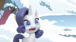 Size: 1920x1080 | Tagged: safe, imported from derpibooru, screencap, rarity, pony, my little pony: pony life, my little pony: stop motion short, snow pony contest (short), g4.5, pony life, solo, stop motion