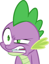 Size: 3000x3890 | Tagged: safe, artist:frownfactory, imported from derpibooru, spike, dragon, just for sidekicks, angry, faic, high res, male, simple background, solo, transparent background, vector