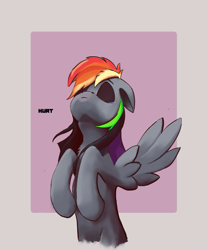 Size: 547x660 | Tagged: safe, artist:i love hurt, imported from derpibooru, rainbow dash, pegasus, pony, solo