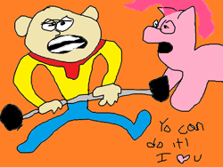 Size: 800x600 | Tagged: safe, artist:tlent, imported from derpibooru, pinkie pie, 1000 hours in ms paint, caillou, caillou (character)