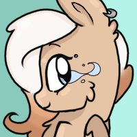 Size: 200x200 | Tagged: safe, artist:cookietasticx3, imported from derpibooru, oc, oc only, oc:winter star, pegasus, pony, beanie, bust, ear piercing, earring, female, gradient background, hat, jewelry, mare, pegasus oc, piercing, smiling, solo, wings