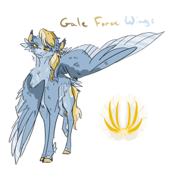 Size: 1280x1297 | Tagged: safe, artist:ayartzramen, imported from derpibooru, oc, oc only, oc:gale force, pegasus, pony, female, magical lesbian spawn, mare, offspring, parent:lightning dust, parent:rainbow dash, parents:rainbowdust, simple background, solo, transparent background