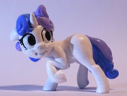 Size: 1600x1200 | Tagged: safe, artist:pessimizer, imported from derpibooru, sweetie belle, pony, unicorn, 3d print, female, figurine, filly, irl, looking back, photo, raised hoof, solo
