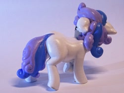 Size: 1600x1200 | Tagged: safe, artist:pessimizer, imported from derpibooru, sweetie belle, pony, unicorn, 3d print, female, figurine, filly, irl, looking back, photo, raised hoof, solo