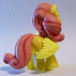 Size: 1243x1243 | Tagged: safe, artist:pessimizer, imported from derpibooru, fluttershy, pegasus, pony, 3d print, figurine, irl, photo, solo, spread wings, wings