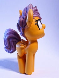 Size: 1125x1500 | Tagged: safe, artist:pessimizer, imported from derpibooru, scootaloo, pegasus, pony, 3d print, cute, cutealoo, female, figurine, filly, happy, irl, jumping, photo, smiling, solo