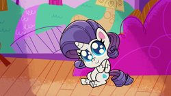 Size: 1920x1080 | Tagged: safe, imported from derpibooru, screencap, rarity, pony, unicorn, my little pony: pony life, spoiler:pony life s02e21, 1080p, cute, female, g4.5, mare, playwright or wrong, pony life, puppy dog eyes, raribetes, solo