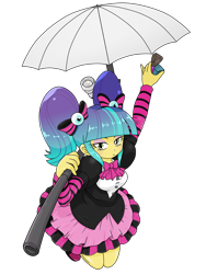 Size: 1668x2224 | Tagged: safe, artist:batipin, imported from derpibooru, pixel pizazz, equestria girls, female, lolita fashion, simple background, solo, transparent background