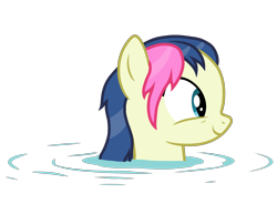 Size: 5100x3744 | Tagged: safe, artist:mundschenk85, imported from derpibooru, bon bon, sweetie drops, earth pony, pony, comic:all in good fun, background pony, female, mare, show accurate, simple background, solo, transparent background, vector, water, wet, wet mane, wet mane bon bon