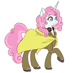 Size: 2400x2400 | Tagged: safe, artist:floots, imported from derpibooru, oc, oc only, oc:fling veil, pony, unicorn, fallout equestria, clothes, cute, female, headphones, high res, horn, long horn, raised hoof, simple background, solo, transparent background