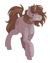 Size: 2800x3500 | Tagged: safe, artist:kikirdcz, imported from derpibooru, oc, oc only, oc:scar tissue, pony, unicorn, high res, male, simple background, solo, stallion, transparent background