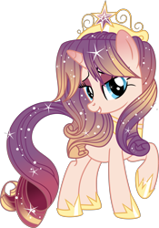 Size: 5859x8380 | Tagged: safe, artist:digimonlover101, artist:shootingstarsentry, imported from derpibooru, oc, oc only, oc:rising sun, pony, unicorn, absurd resolution, crown, female, jewelry, mare, regalia, simple background, solo, transparent background