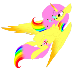 Size: 2521x2379 | Tagged: safe, artist:mediasmile666, imported from derpibooru, oc, oc only, alicorn, pony, alicorn oc, colored wings, female, gradient horn, gradient wings, high res, horn, mare, simple background, transparent background, wings