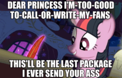 Size: 1132x720 | Tagged: safe, edit, edited screencap, imported from derpibooru, screencap, twilight sparkle, ai assisted, ai content, animated, caption, dear princess celestia, eminem, fifteen.ai, image macro, meme, song reference, sound, sound only, stan, text, webm