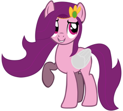 Size: 7949x7200 | Tagged: safe, artist:laszlvfx, artist:pegasski, edit, imported from derpibooru, vector edit, pipp petals, pegasus, pony, absurd resolution, adorapipp, base used, cute, female, g4, g5, g5 to g4, high res, mare, png, raised hoof, simple background, smiling, solo, transparent background, vector