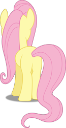 Size: 3119x6000 | Tagged: safe, artist:dashiesparkle, imported from derpibooru, fluttershy, pegasus, pony, mmmystery on the friendship express, .svg available, absurd resolution, butt, featureless crotch, female, flutterbutt, mare, plot, simple background, solo, transparent background, vector