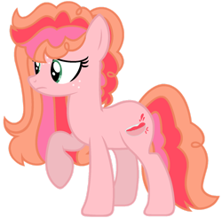 Size: 1280x1261 | Tagged: safe, artist:camomiie, imported from derpibooru, oc, oc only, oc:pristine party punch, base used, female, freckles, mare, offspring, parent:big macintosh, parent:pinkie pie, parents:pinkiemac, simple background, transparent background