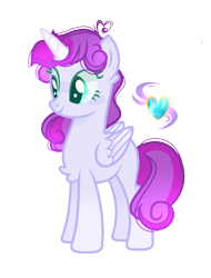 Size: 704x928 | Tagged: safe, artist:nakotl, imported from derpibooru, oc, oc only, alicorn, pony, female, mare, offspring, parent:princess cadance, parent:thorax, simple background, solo, transparent background