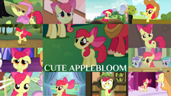 Size: 1280x721 | Tagged: safe, edit, edited screencap, editor:quoterific, imported from derpibooru, screencap, apple bloom, apple bumpkin, applejack, aura (character), big macintosh, liza doolots, petunia, scootaloo, sweetie belle, tootsie flute, earth pony, pony, bridle gossip, call of the cutie, family appreciation day, flight to the finish, friendship is magic, going to seed, growing up is hard to do, hearthbreakers, honest apple, make new friends but keep discord, on your marks, sisterhooves social, the last roundup, ^^, adorabloom, alone, apple bloom's bow, apple family member, applejack's hat, aura (g4), blushing, bow, clothes, cowboy hat, cute, dress, eyes closed, female, filly, grin, hair bow, hat, male, mare, offscreen character, open mouth, puppy dog eyes, sad, sadorable, smiling, stallion, sugarcube corner, twilight's castle