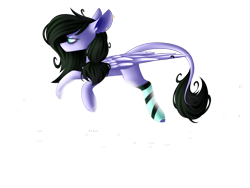 Size: 2828x2121 | Tagged: safe, artist:mediasmile666, imported from derpibooru, oc, oc only, pegasus, pony, clothes, cloud, ear piercing, earring, high res, jewelry, leonine tail, piercing, simple background, socks, striped socks, transparent background